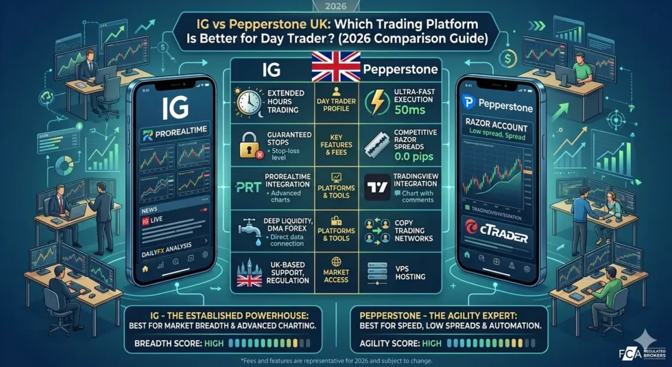 IG vs Pepperstone UK: A 2026 Comparison Guide for Day Traders