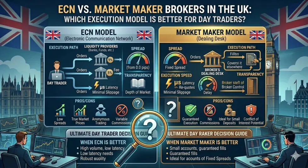 ECN vs. Market Maker: Comparing UK Execution Models