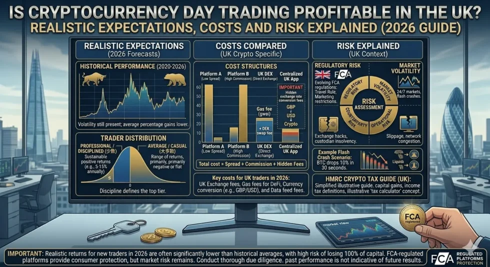 Is Cryptocurrency Day Trading Profitable in the UK? Realistic Expectations, Costs, and Risks (2026 Guide)