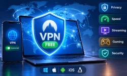 Free VPN comparison chart: Proton VPN, Windscribe, EdgeVPN features compared on privacy, speed, data limits, and security for streaming and gaming.