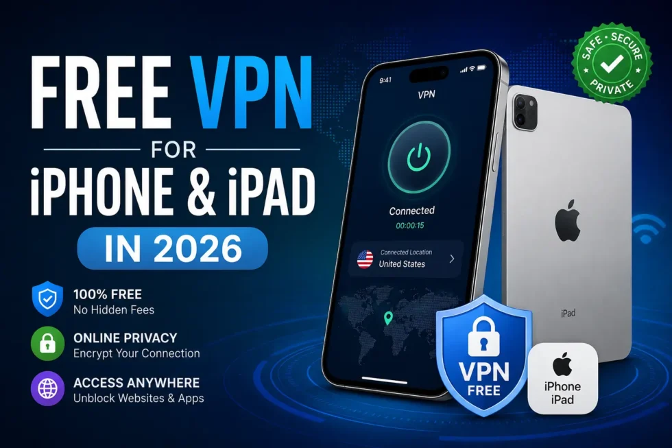 Free VPN comparison for iPhone and iPad: Proton VPN, Windscribe, and TunnelBear features compared on data limits, no-logs policies, and encryption.