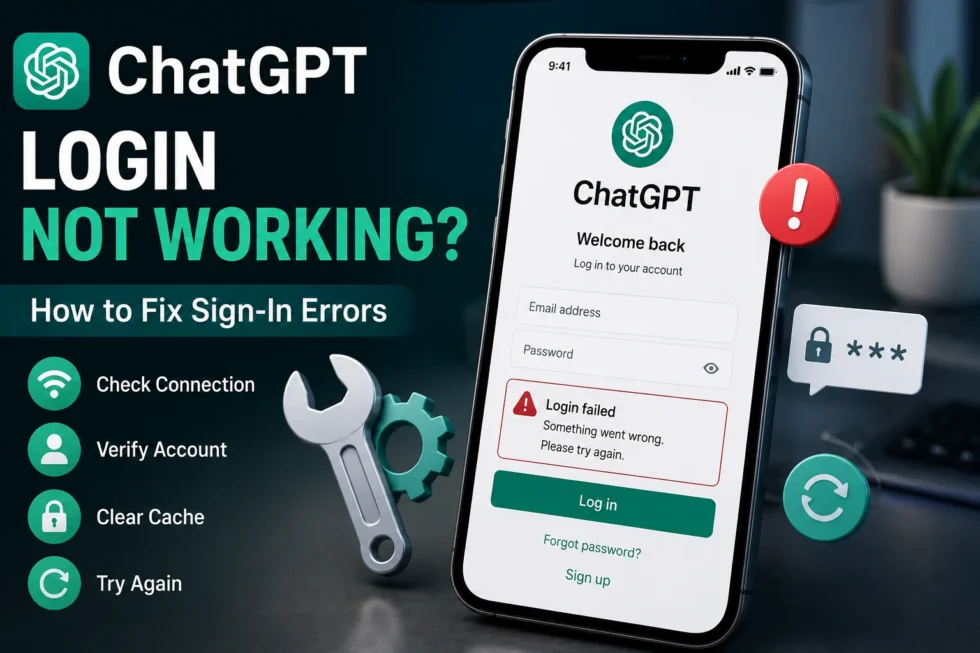 ChatGPT login troubleshooting guide: clear cache, disable VPN, check status.openai.com, try incognito, and fix authentication method errors.
