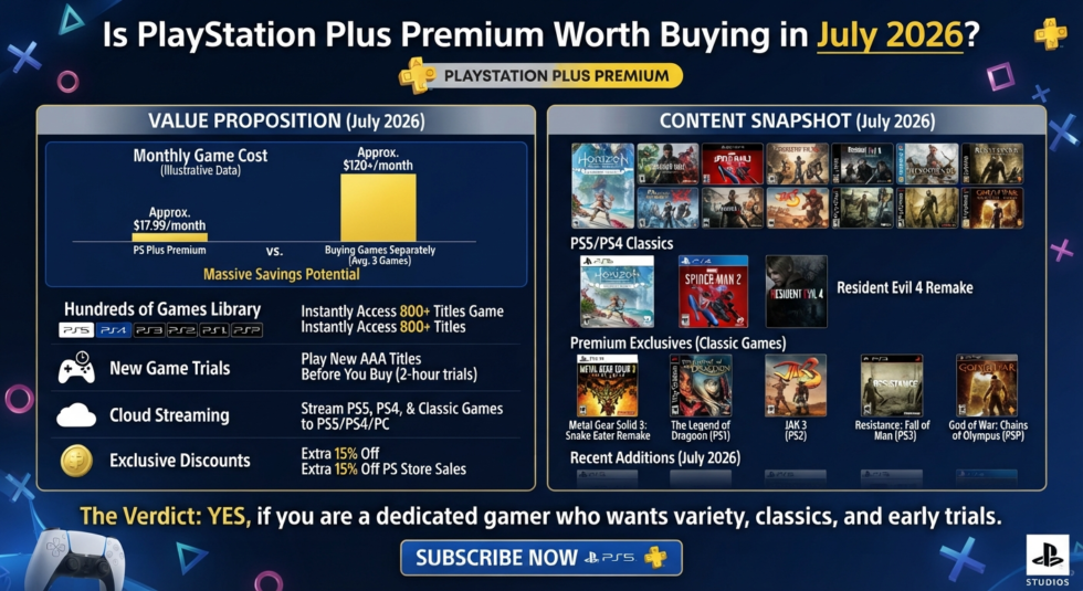 PlayStation Plus Premium July lineup: Rise of the Ronin, Avatar Frontiers of Pandora, Psi-Ops, Indigo Prophecy with new $19.99 monthly price.