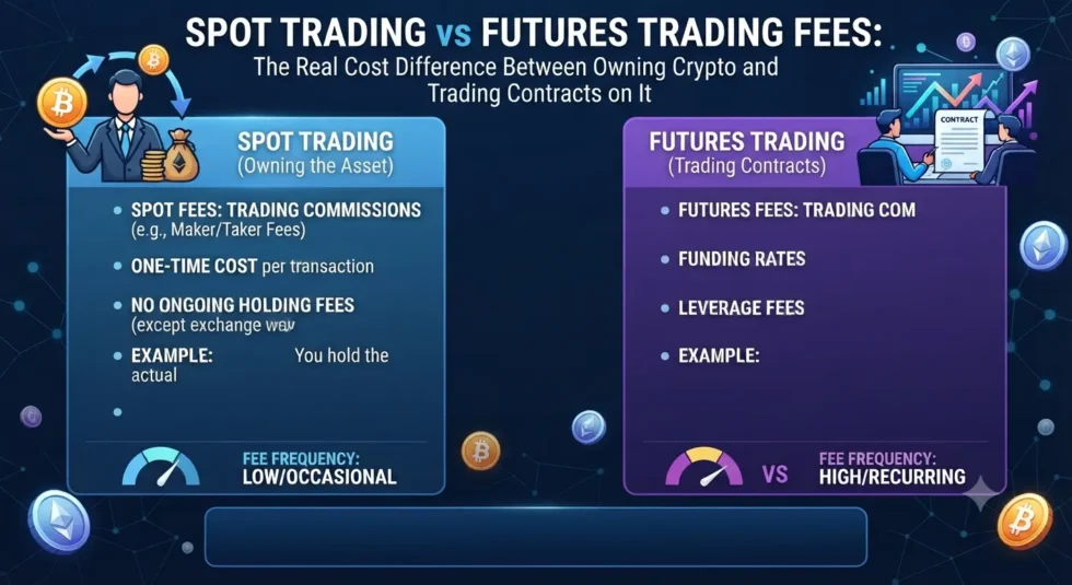 Spot Trading vs Futures Trading Fees: The Real Cost Difference Between Owning Crypto and Trading Contracts on It