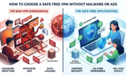 Free VPN safety checklist: audited no-logs, open-source apps, kill switch, AES-256 encryption, and freemium business model explained.