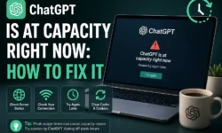 ChatGPT capacity error troubleshooting guide: server status check, refresh browser, incognito mode, and ChatGPT Plus upgrade methods.