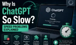 ChatGPT slow response troubleshooting guide: server status, browser cache, extensions, VPN issues, and long conversation lag fixes.