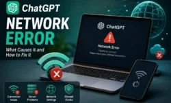 ChatGPT network error troubleshooting guide: WebSocket requirements, VPN, firewall settings, and domain allowlist for fixing connection errors.